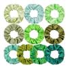 14 Pcs Satin Cloth Hair Scrunchies, 3.94 Inch Elastic Ponytail Clips, Elastic Curly Hair Ties and Ropes for Women Hair Accessories, Party, Holiday Dress Accessories (Matcha Green) view 4