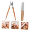 PLAFOPE Stainless Steel Nail Clippers Set for Travel Home Manicure Kit Easy Nail Cutting view 3