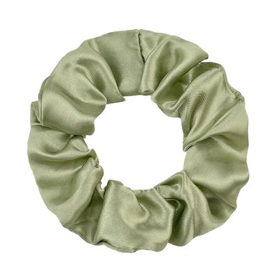 30 Pcs Satin Cloth Hair Scrunchies, 3.94 Inch Elastic Ponytail Clips, Elastic Curly Hair Ties and Ropes for Women Hair Accessories, Party, Holiday Dress Accessories (Olive Green)