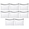 Angoily 8sets Blank Canvas Makeup Bags for Heat Transfer Sublimation Makeup Organizer Zipper Pencil Cases for Diy and Travel view 1