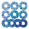 14 Pcs Satin Cloth Hair Scrunchies, 3.94 Inch Elastic Ponytail Clips, Elastic Curly Hair Ties and Ropes for Women Hair Accessories, Party, Holiday Dress Accessories (Dark Gray) view 2