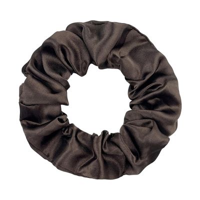 14 Pcs Satin Cloth Hair Scrunchies, 3.94 Inch Elastic Ponytail Clips, Elastic Curly Hair Ties and Ropes for Women Hair Accessories, Party, Holiday Dress Accessories (Coffee)
