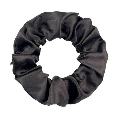 30 Pcs Satin Cloth Hair Scrunchies, 3.94 Inch Elastic Ponytail Clips, Elastic Curly Hair Ties and Ropes for Women Hair Accessories, Party, Holiday Dress Accessories (Dark Brown)