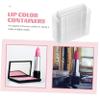 HAPINARY 60pcs Clear Lip Balm Holders with Double-sided Adhesive Tape Lipstick Packaging for Vanity and Handbag Storage Protects Lipsticks from Damage view 2