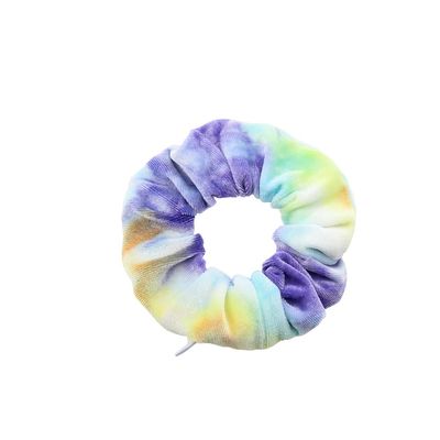 20Pcs Multiple colors Scrunchie, 4.3 - Inch Velvet Pocket Scrunchie with Hidden Zipper for All hair Types and Textures for Party Favors, Key Bags, Purses (Greeen Chroma)