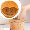 AFXGUSD Wood Foot Bath Tub Footbath Basin Deep Foot Soak Bucket with Massage Foot Wash Bucket Foot Soaking Tub for Home Foot SPA view 4