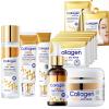 Collagen face wash sets for women, 13 Pcs Skin Care Set , Facial Kit with Facial Cleanser Toner Eye Cream Face Serum Face Cream Face Mask Eye Mask view 1