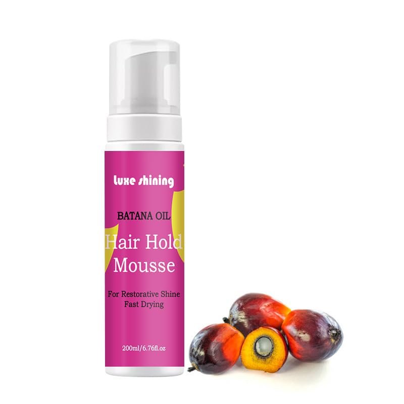 1pcs Oil Foaming Mousse, Style & Shine, Creates Soft Wraps, Defines Curls, Prevents Frizz & Adds Exotic Shine 200ml