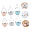 BRIGHTFUFU 6pcs Beauty Egg Storage Box Dustproof Makeup Organizer Kaboodle Case Travel Toiletry view 3