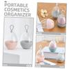 BRIGHTFUFU 6pcs Beauty Egg Storage Box Dustproof Makeup Organizer Kaboodle Case Travel Toiletry view 4
