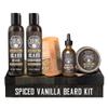 Viking Revolution Ultimate Conditioner for Men's Beard Grooming - Softens, Smoothes and Soothes - Contains Beard Wash and Conditioner (5oz Set), Beard Oil, Balm and Wooden Comb - Spiced Vanilla Scent view 1
