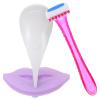 WOONEKY Women's Hair Trimmer Tool with Shaving Stencil for Intimate Grooming Durable and Safe Razor with Creative Design for Unique Styles Personal Grooming Needs view 1