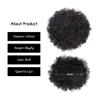 Bun, 8inch Afro Puff Synthetic Hair Bun, Fluffy Drawstring Ponytail & Chignon Clip for Women(Pink) view 3