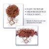 Bun, Synthetic Messy Bun Hair Piece for Women, Wavy Curly Chignon Ponytail Scrunchies for Women(Black brown) view 3