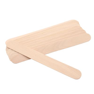 Veemoon 100pcs Beauty Care Rod Unhairing Tool Tongue Spatula Cosmetic Scraper for Skin Care