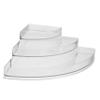 SHOWERORO Acrylic 3-tier Fan Shaped Display Stand for Perfumes and Jars view 1