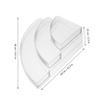 SHOWERORO Acrylic 3-tier Fan Shaped Display Stand for Perfumes and Jars view 2