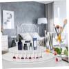 SHOWERORO Acrylic 3-tier Fan Shaped Display Stand for Perfumes and Jars view 4