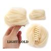 Bun, Synthetic Wavy Hair Bun, Claw Clip Ponytail Extension for Women for Women(Light gold) view 2