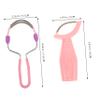 BATHVEVE 2pcs Manual Facial Hair Remover Tool Portable Spring Epilator for Women Sweat Absorption Hair Removal Device for Face and Upper Lip Compact Makeup Removal Tool view 2