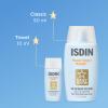 ISDINs Amazon gift set sets you up to be protected from photoaging - at home & on the go, with a FWM 50ML & FWM 10ML in a cute makeup bag view 3