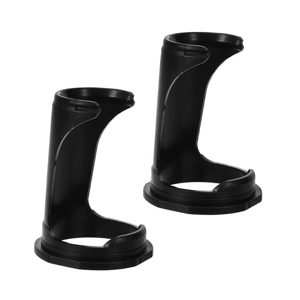 DECORNIJIA 2pcs Plastic Shaving Brush Stand Holder for Razor Accessories Portable Shaving Tools Stand Sturdy Construction Beard Grooming Holder Beauty Tool Organizer