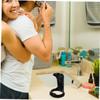 DECORNIJIA 2pcs Plastic Shaving Brush Stand Holder for Razor Accessories Portable Shaving Tools Stand Sturdy Construction Beard Grooming Holder Beauty Tool Organizer view 4