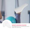 CTIRCHIU 4pairs Moisturizing Socks Overnight Cotton Moisturizing Socks Skin-Friendly Spandex Foot Simple Moisturizer Pack view 3