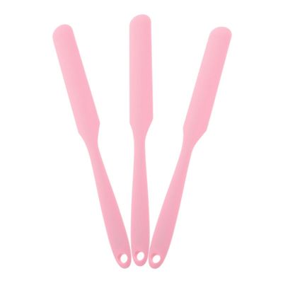 LIFKOME 3pcs Silicone Reusable Waxing Rods Nonstick Surface Hair Removal Wax Applicator Body Waxing Spatula for Women
