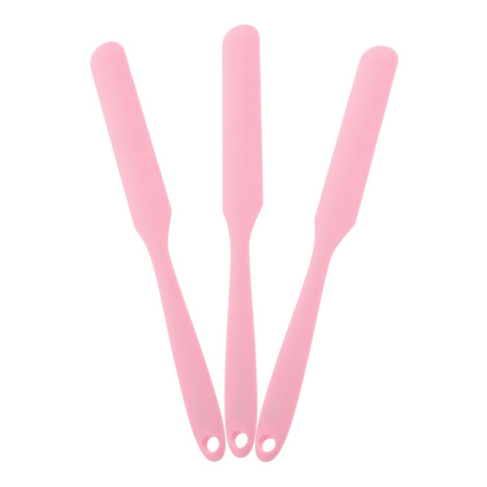 LIFKOME 3pcs Silicone Reusable Waxing Rods Nonstick Surface Hair Removal Wax Applicator Body Waxing Spatula for Women