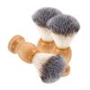 WOONEKY 3pcs Soft Bristle Beard Grooming Brushes for Men Natural Handle Gentle Facial Cleaning Accessory Daily Shaving Tool for view 1