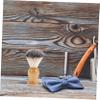 WOONEKY 3pcs Soft Bristle Beard Grooming Brushes for Men Natural Handle Gentle Facial Cleaning Accessory Daily Shaving Tool for view 2
