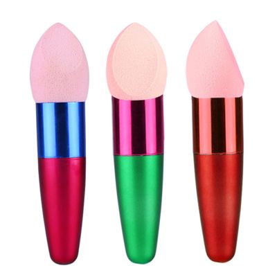3Pcs Makeup Sponge Puff Brush, Wet Dry Foundation Egg Blender Tool