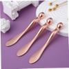CAXUSD 6pcs Metal Eye Cream Applicator Facial Roller for Eyes Makeup Spoon for Night Cream Skincare Tool Flat Tip for Easy Application Beauty Tool for Home Salon view 4