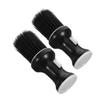 PartyKindom 2pcs Men Hair Cleaning Brush Set Barber Neck Duster Soft Bristles Hair Cutting Brush Mustache for Barbershops view 1