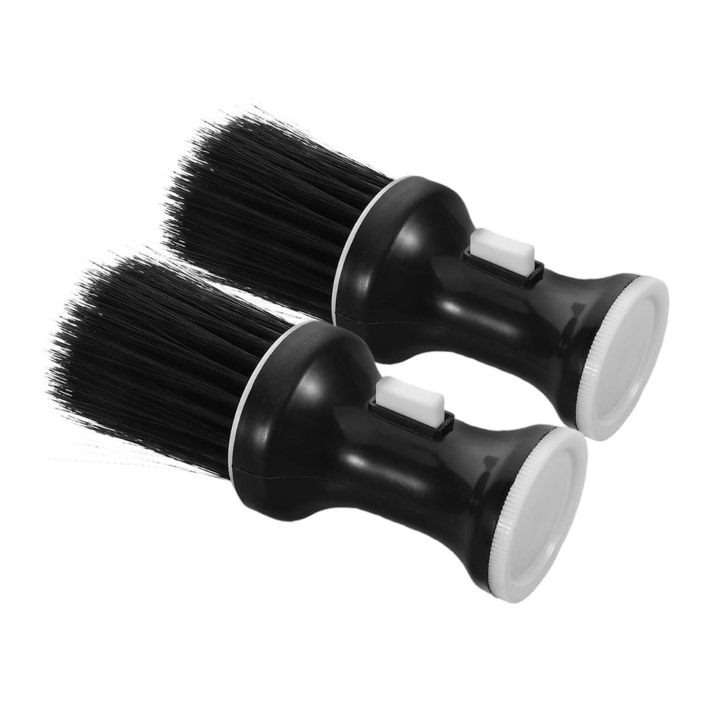 WRITWAA 2pcs Soft Bristle Barber Neck Duster Brush Gentle Hair and Skin Cleaning for Grooming and Broken Hair Sweep Barbershops and Home Use