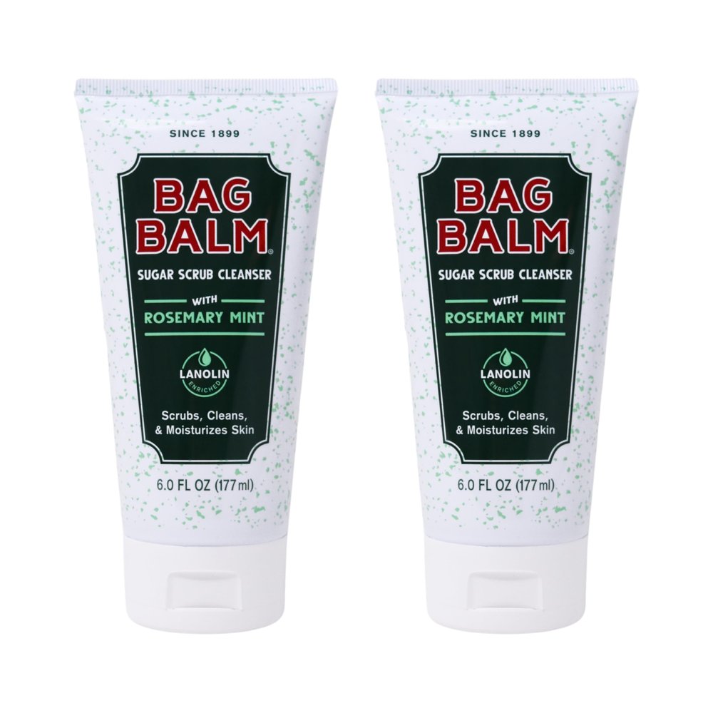 Bag Balm Sugar Scrub Foaming Cleanser with Rosemary and Mint | Pack of 2