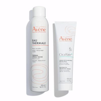 Bundle of Avne Thermal Spring Water, 10.1 Oz + Avne Cicalfate+ Restorative Protective Cream, 3.3 Fl Oz