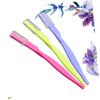 FOMIYES 3pcs Stainless Steel Eyebrow Kit Razor Trimmer Scissors Makeup Tool Portable for Women Men Travel view 2