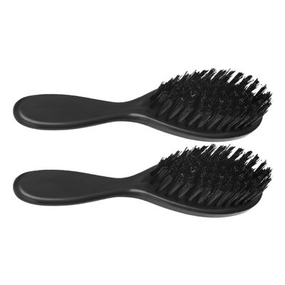 Baluue 2pcs Multi-functional Men's Hair Comb Beard Brush Kit Soft Bristles Styling Comb for Home Travel
