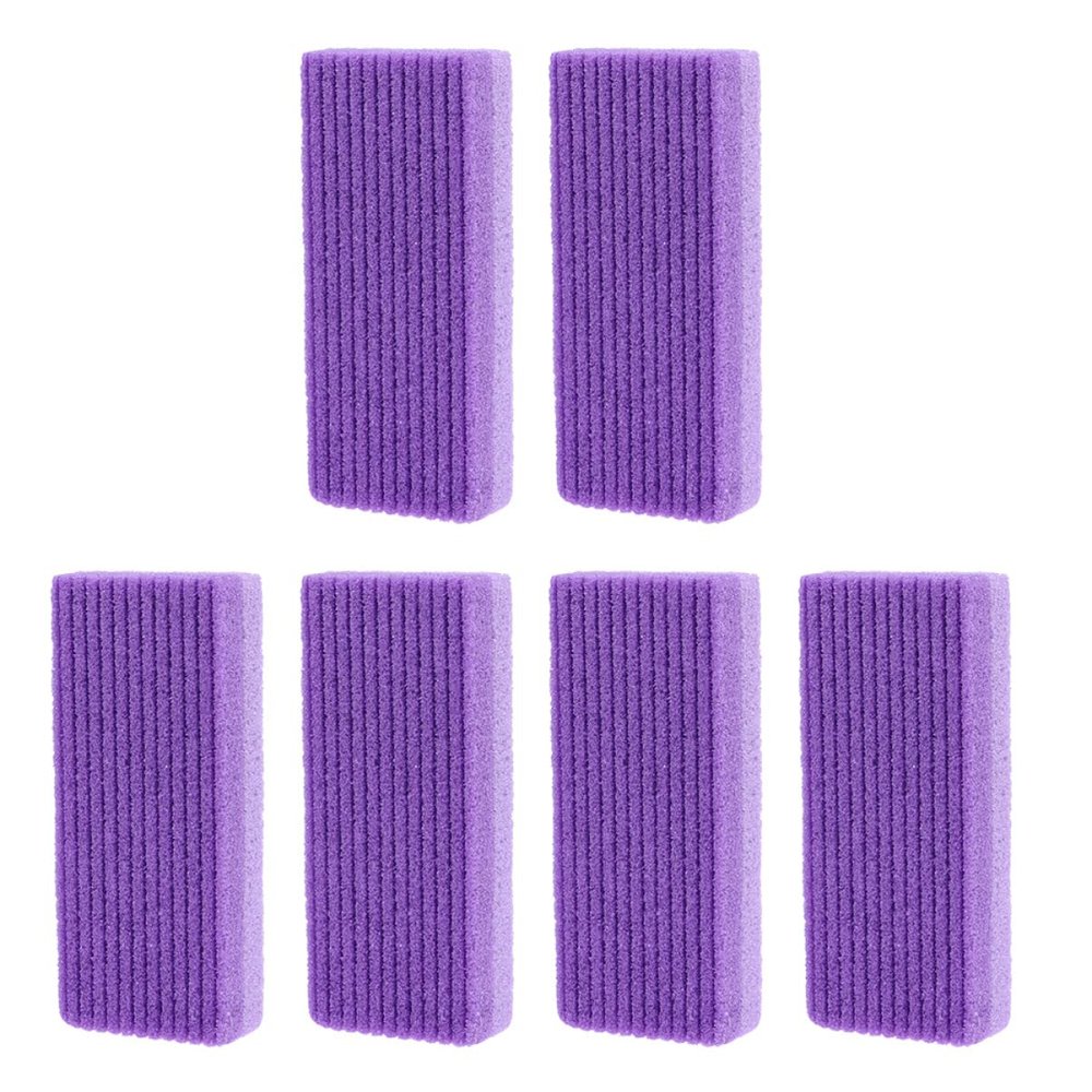 BATHVEVE 6pcs Rubbing Stone Exfoliating Tool for Feet Dead Skin Remover and Grinding Foot Tool for Soft Smooth Skin Pu Material