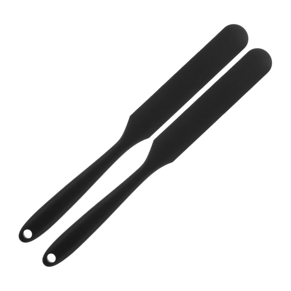 SKISUNO 2pcs Non-stick Silicone Waxing Applicator Sticks for Hair Removal Reusable Waxing Tools for Underarms Legs Hard Spatula for Smooth Skin