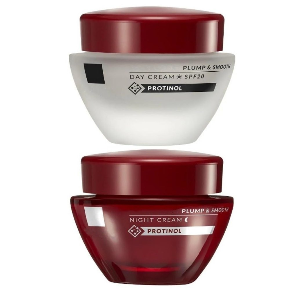 Anti-Aging Day and Night Cream Set, SPF 20 Moisturizer, 2 x 1.7 fl oz (2-Pack, Red)