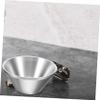 FOMIYES Elegant Stainless Steel Shaving Bowl Men's Shaving Accessory Reusable Shave Mug Lid view 2