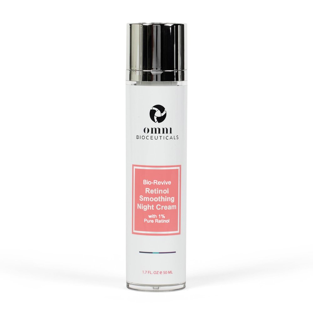 Omni Bioceuticals Bio-Revive Retinol Smoothing Night Cream with 1% Pure Retinol, 50ml