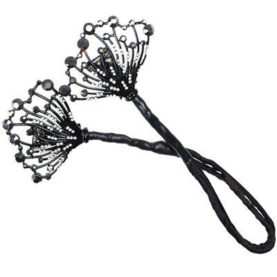 Didiseaon Rhinestones Hair Bun Maker Women Girls Bun Shaper Hair Making Tool for Types