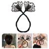 Didiseaon Rhinestones Hair Bun Maker Women Girls Bun Shaper Hair Making Tool for Types view 4