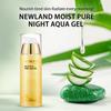 Newland All Nature Moist Pure Night Aqua Gel - 3.21 fl oz /95ml Deep Hydrating Firming Revitalizing Elasticity Skin with Botanical Extracts Korean Skincare view 2