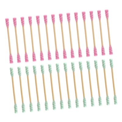 AUTSUPPL 1000pcs Double Head Cotton Swabs Disposable Cleaning Applicator Sticks for Ear Cleaning Makeup Application and Household Use Random Colors