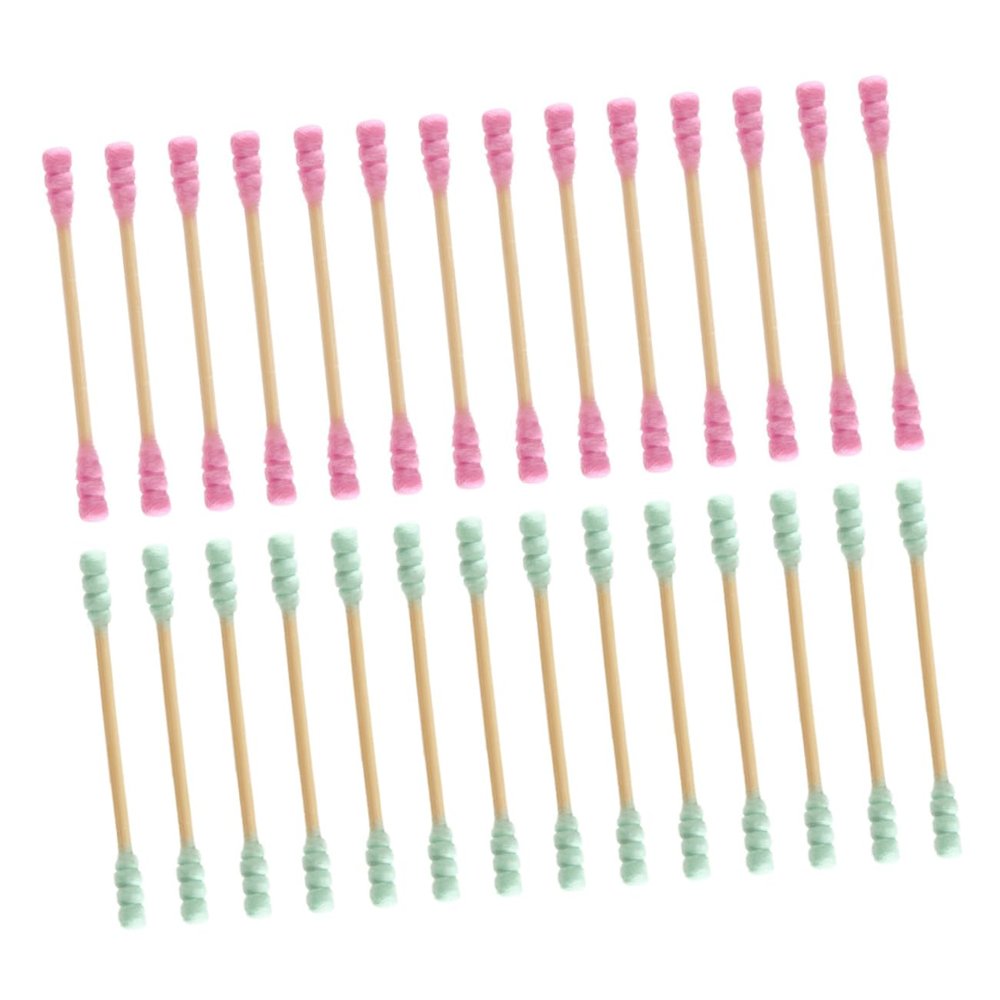 AUTSUPPL 1000pcs Double Head Cotton Swabs Disposable Cleaning Applicator Sticks for Ear Cleaning Makeup Application and Household Use Random Colors